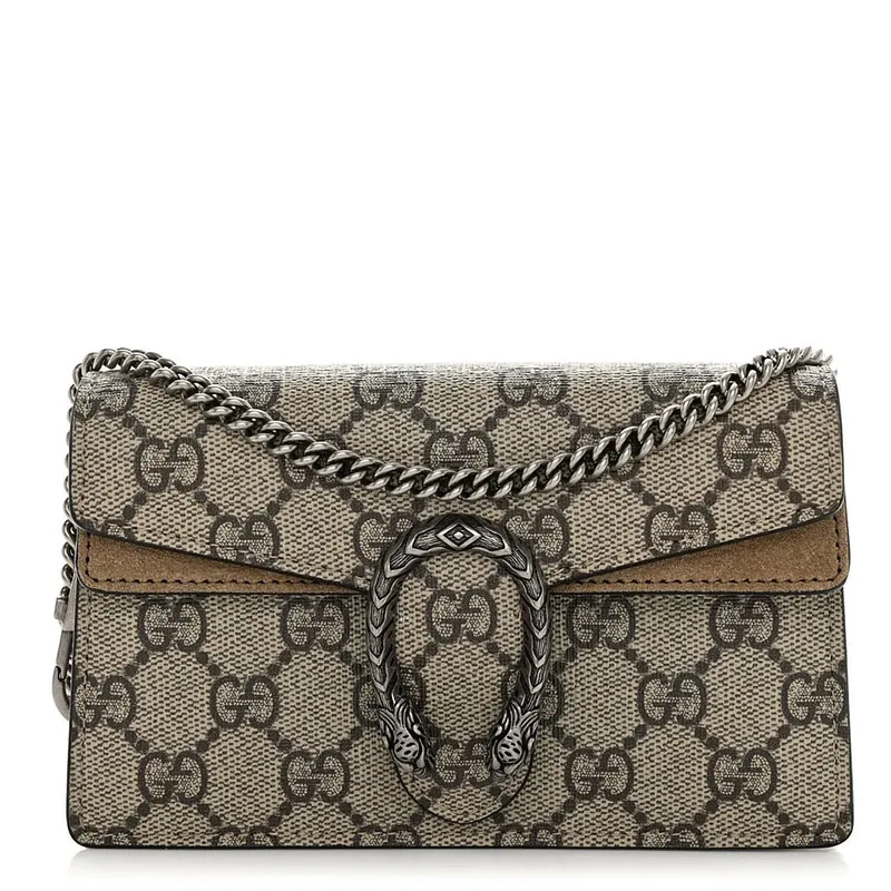 Super Mini Dionysus Shoulder Bag Taupe Super Mini Dionysus Shoulder Bag Taupe