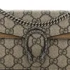 Super Mini Dionysus Shoulder Bag Taupe Super Mini Dionysus Shoulder Bag Taupe