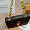 Burgundy Victoire Chain Bag Burgundy Victoire Chain Bag