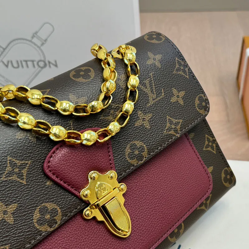 Burgundy Victoire Chain Bag Burgundy Victoire Chain Bag