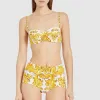 Women Flowers Two Pieces Bikini Women Flowers Two Pieces Bikini