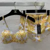 Women Flowers Two Pieces Bikini Women Flowers Two Pieces Bikini