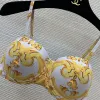 Women Flowers Two Pieces Bikini Women Flowers Two Pieces Bikini
